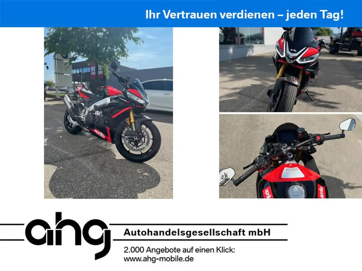 Aprilia Tuono V4 1100 Factory mit Werksgarantie bis 2026 Rot - 1