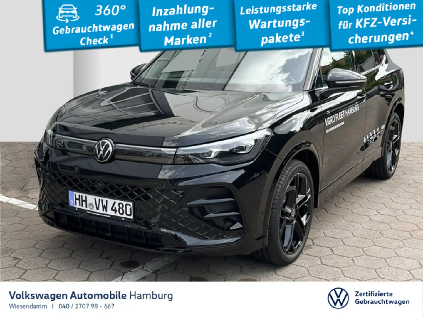 Volkswagen Tiguan 2.0 TDI SCR R-Line DSG Pano AHK 20"Zoll Schwarz - 1