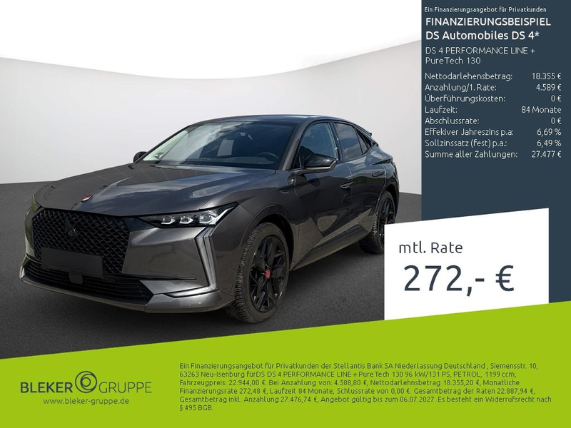 DS Automobiles DS 4 DS 4 PERFORMANCE LINE + PureTech 130