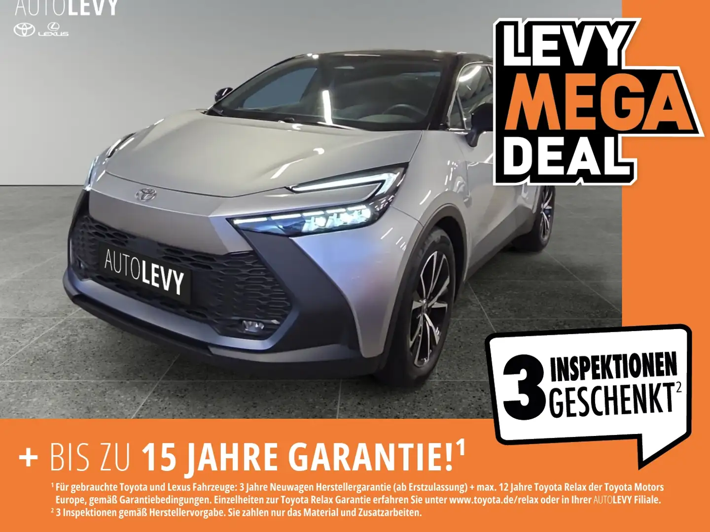 Toyota C-HR 1.8 Teamplayer Technik+Kamera+CarPlay+Navi+ Silber - 1