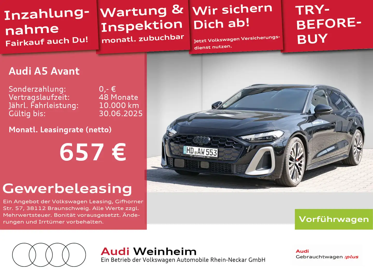 Audi A5 A5  2.0 TDI Avant quattro edition one LED Navi u Schwarz - 1