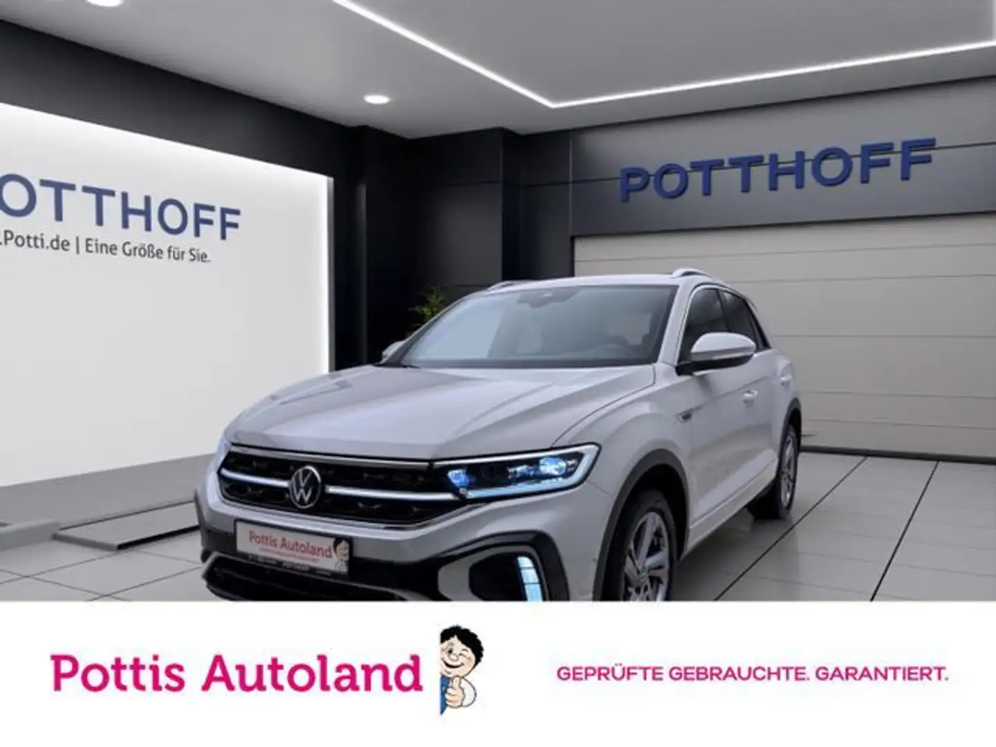 Volkswagen T-Roc 2.0 TDI DSG R-LINE AHK IQ.LIGHT ACC KAMERA Grau - 1