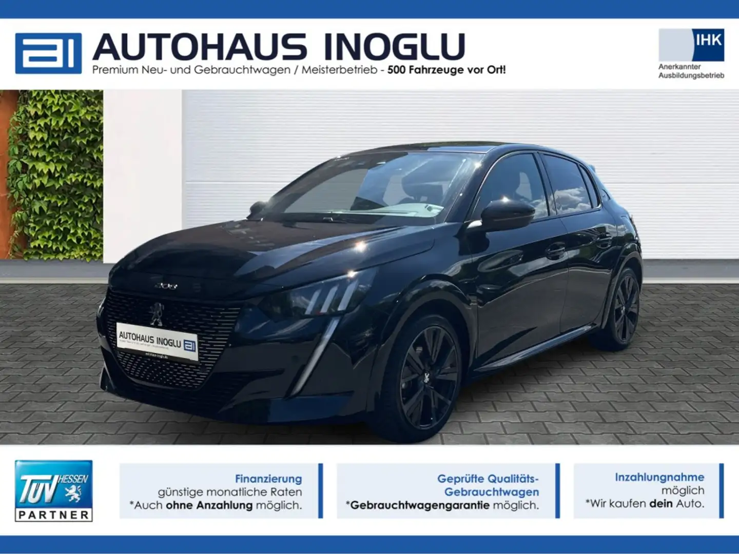 Peugeot 208 PureTech 130 GT EAT8 Navi+LED+Pano+R-Kam+DAB+ Noir - 1