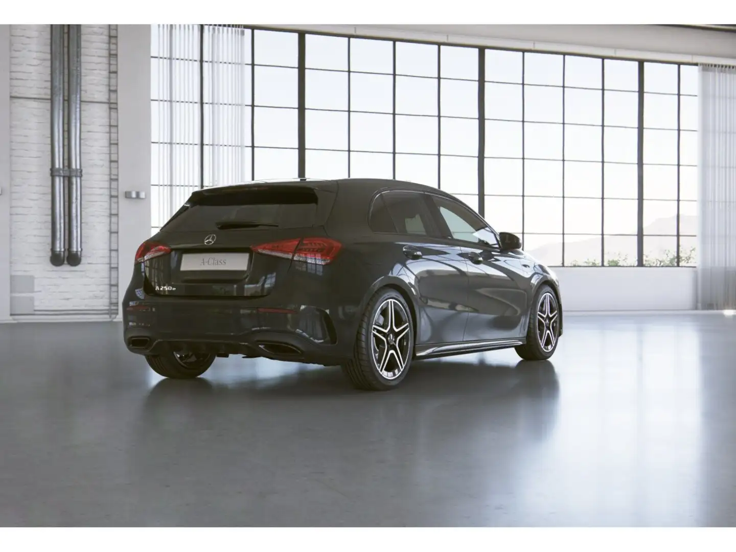 Mercedes-Benz A 250 e Kompaktlimousine +AMG+MBUX+Wide+Night Schwarz - 2