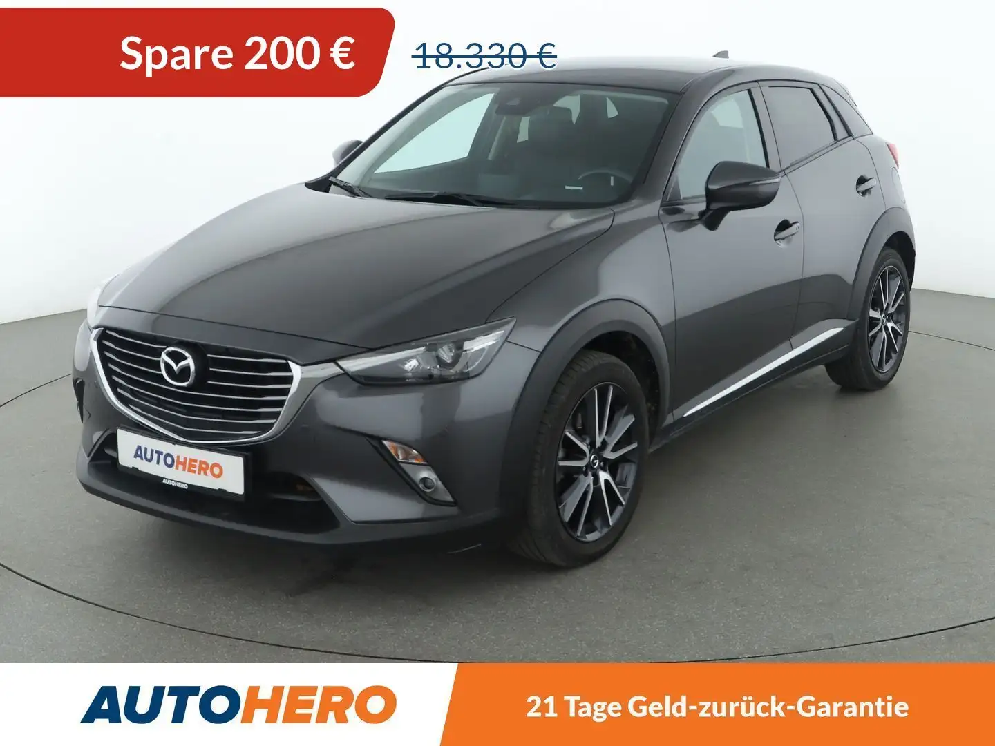 Mazda CX-3 2.0 Sports-Line Aut.*NAVI*HEAD-UP*LED*TEMPO*CAM* Grau - 1