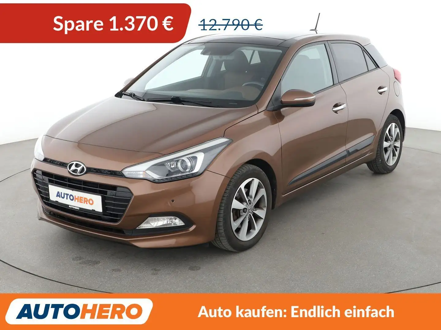 Hyundai i20 1.0 TGDI Style Blue*NAVI*TEMPO*CAM*PDC*SHZ* Braun - 1