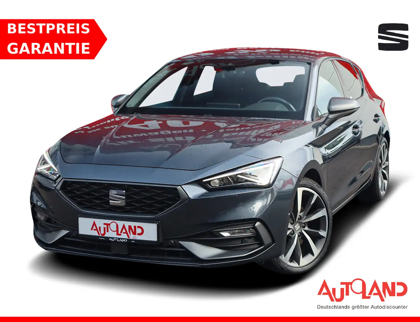 SEAT Leon 1.5 M-Hybrid FR VC ACC Keyless LED Navi PDC Grau - 1