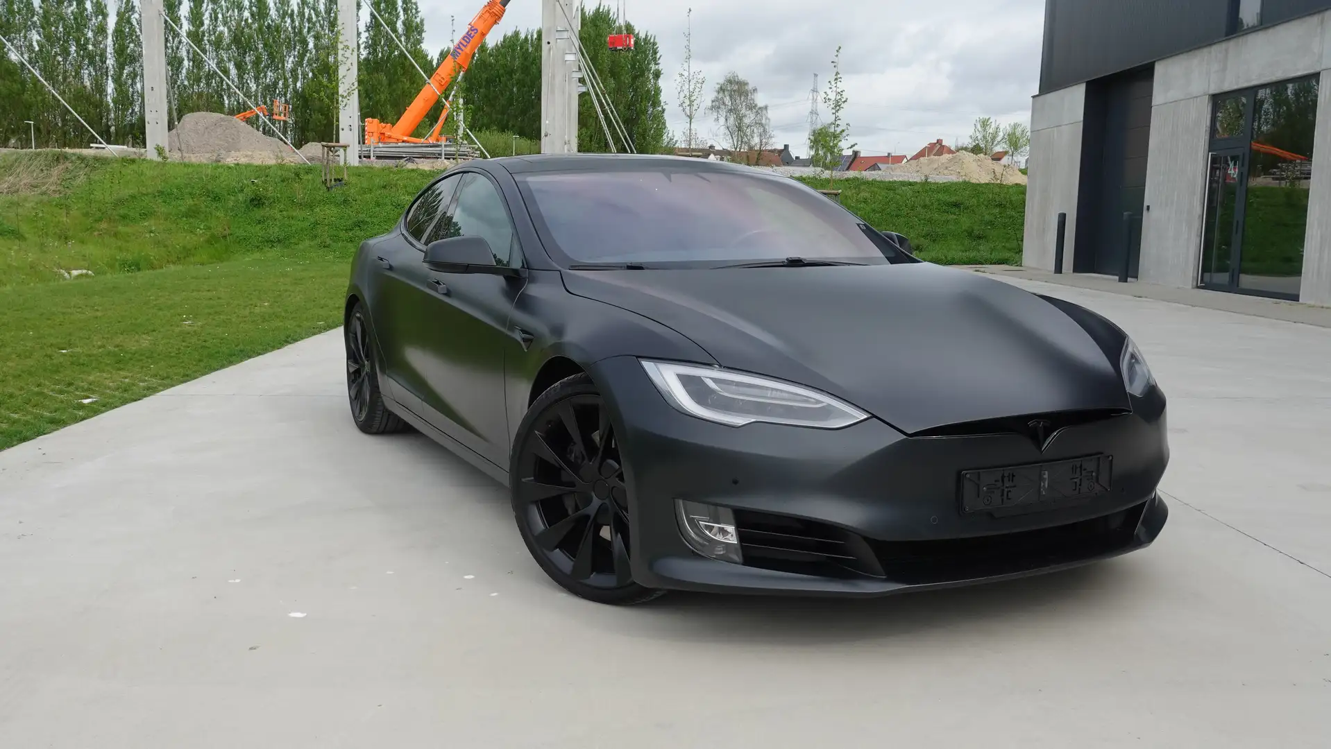 Tesla Model S 100kw Dual Long Range Raven 21"  *Full Black* Чорний - 1