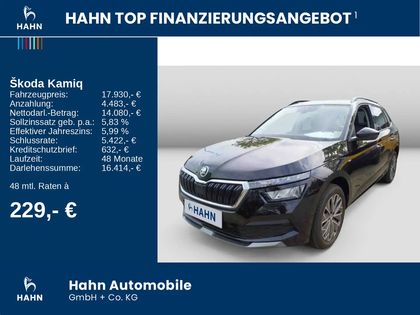 Skoda Kamiq 1.0TSI Clever LED PDC APP AHK-Vorb. Sitzh Schwarz - 2