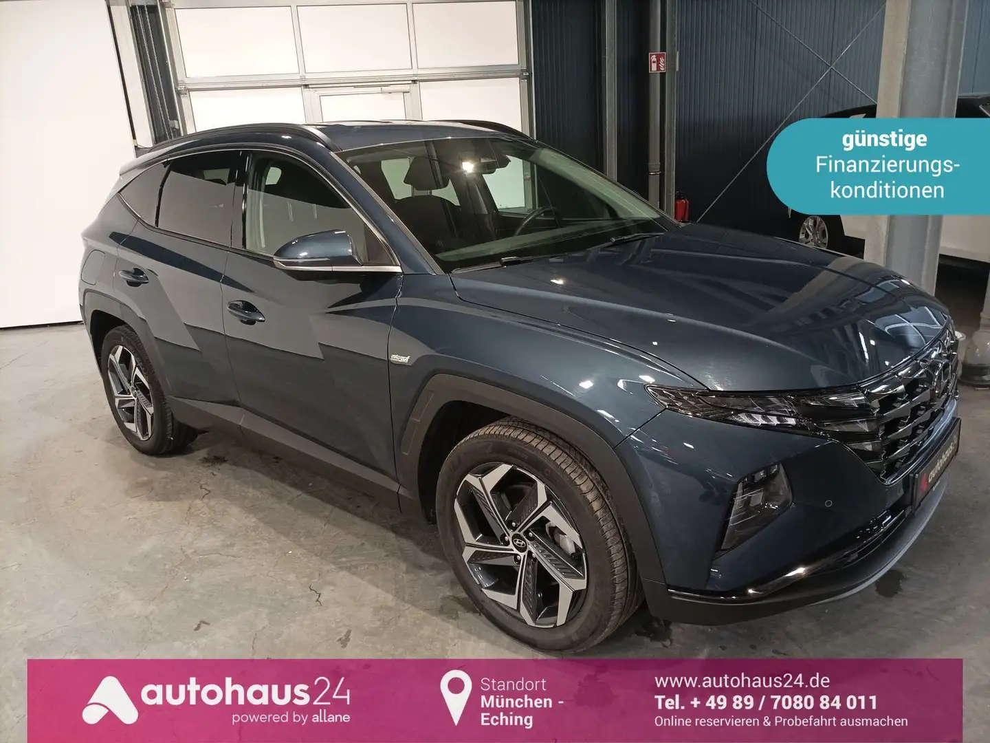 Hyundai TUCSON 1.6 T-GDI Trend 4WD|LED|Navi|PDC|Kamera Blau - 1