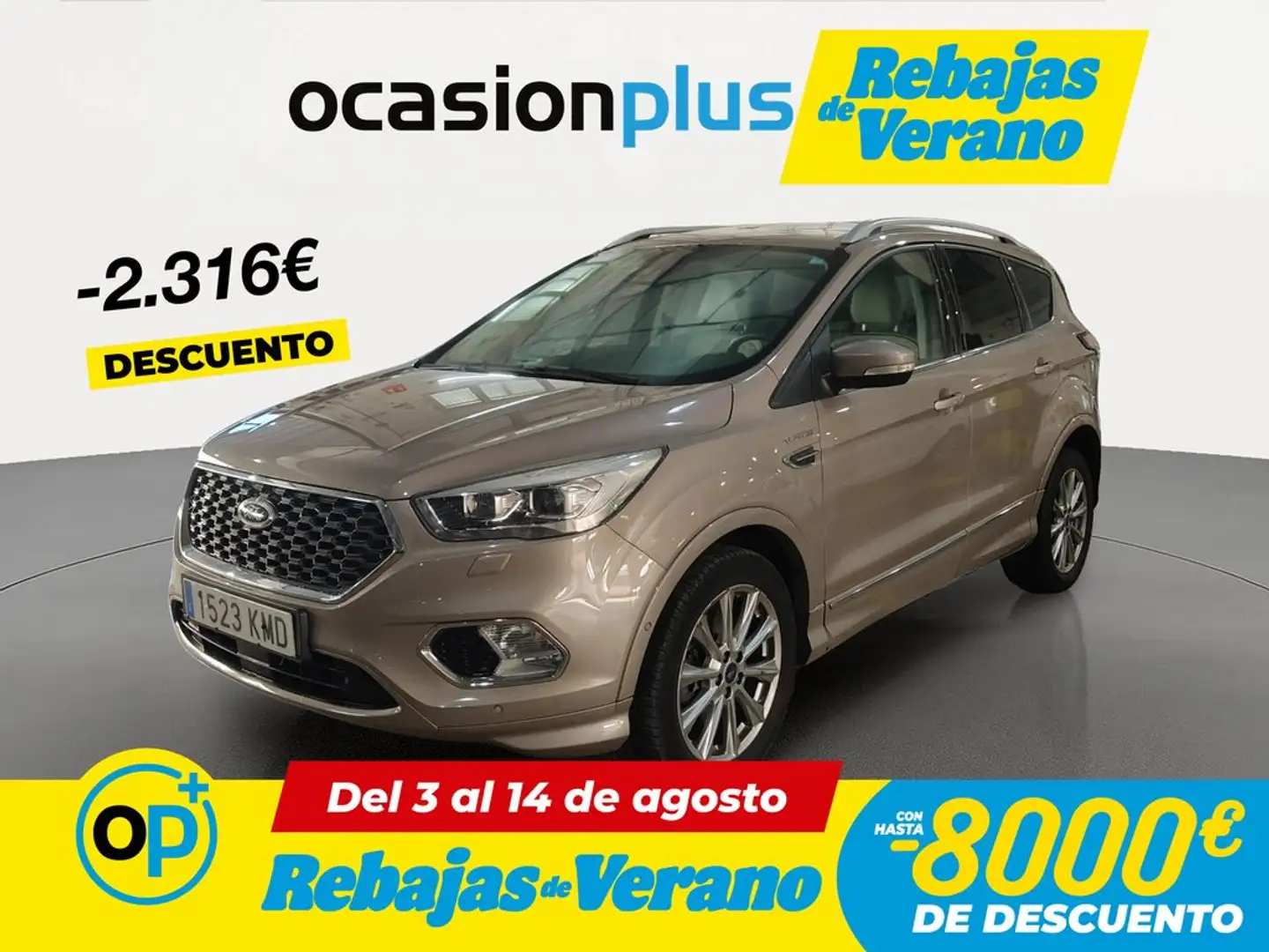 Ford Kuga Vignale 2.0TDCi 4x4 PS 180 Gris - 1