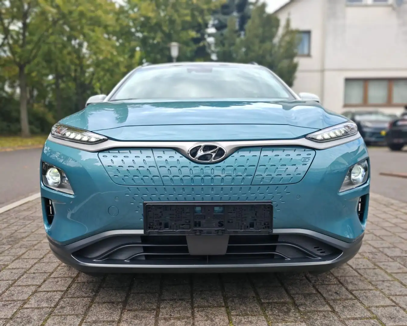 Hyundai KONA Premium Elektro 64kWh|SOH97%|Vollleder|11kW Blau - 2