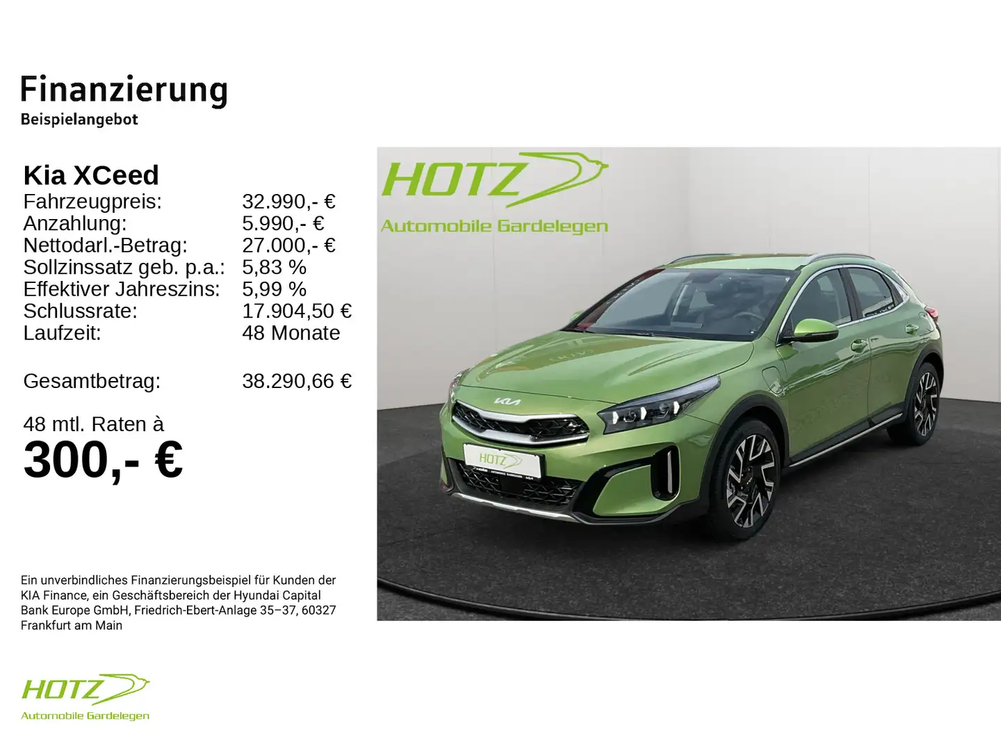 Kia XCeed 1.6 PHEV DCT6 Spirit Technologie-Paket Grün - 2