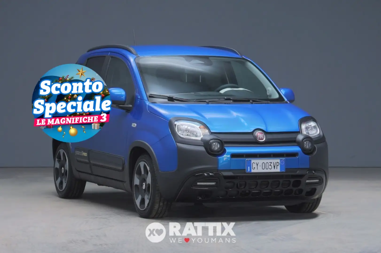 Fiat Panda Pandina 1.0 Firefly Hybrid 70CV Cross Bleu - 1