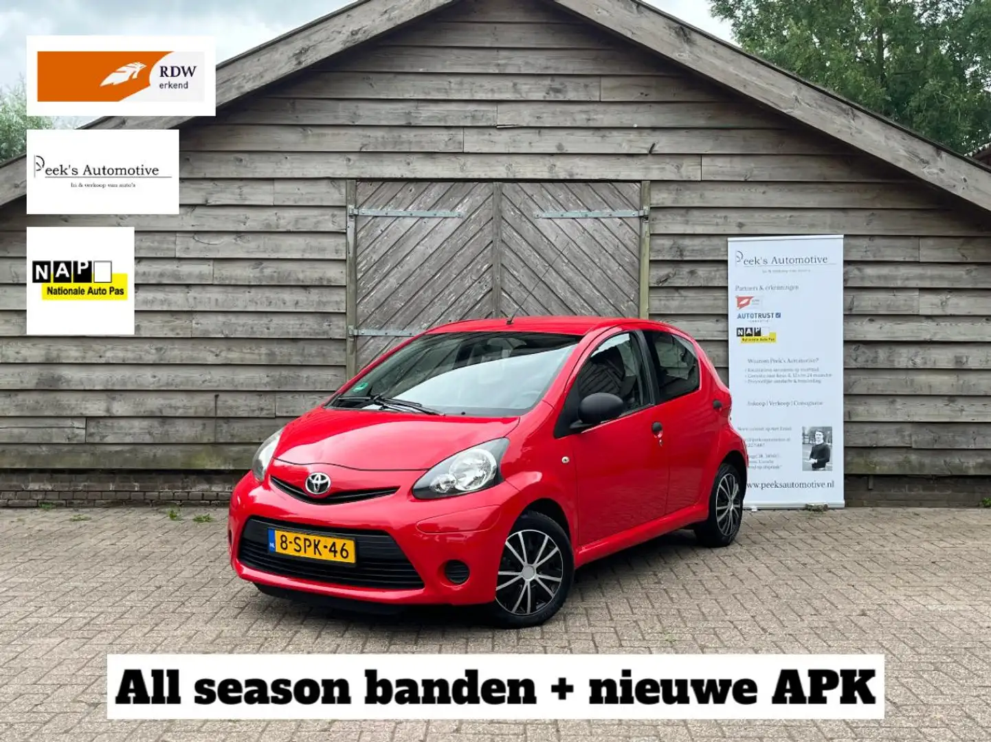 Toyota Aygo 1.0 VVT-i Now | Airco | Elektrische ramen | 1e Eig Rood - 1