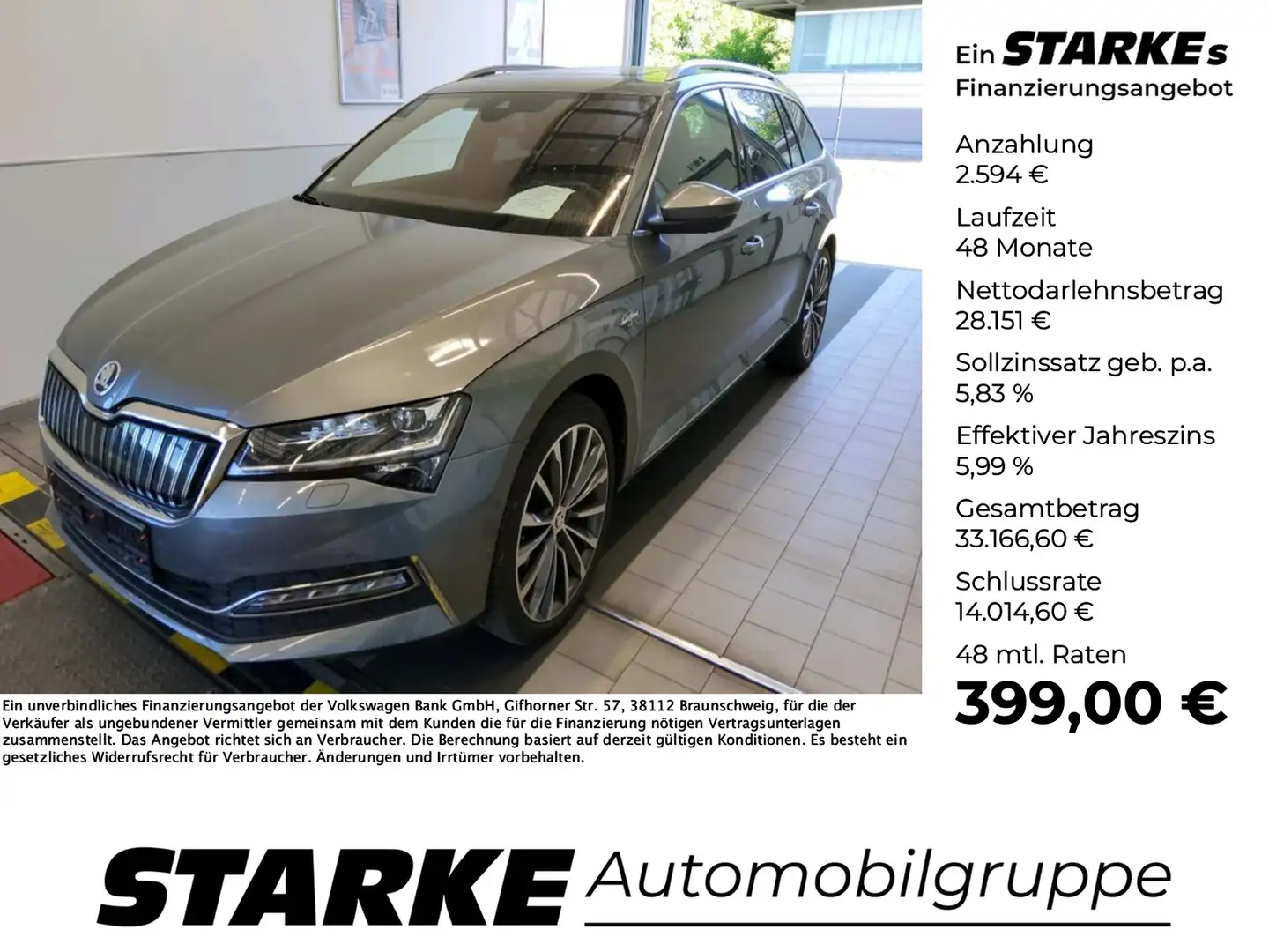 Skoda Superb Combi iV 1.4 TSI DSG eHybrid L&K Grau - 1