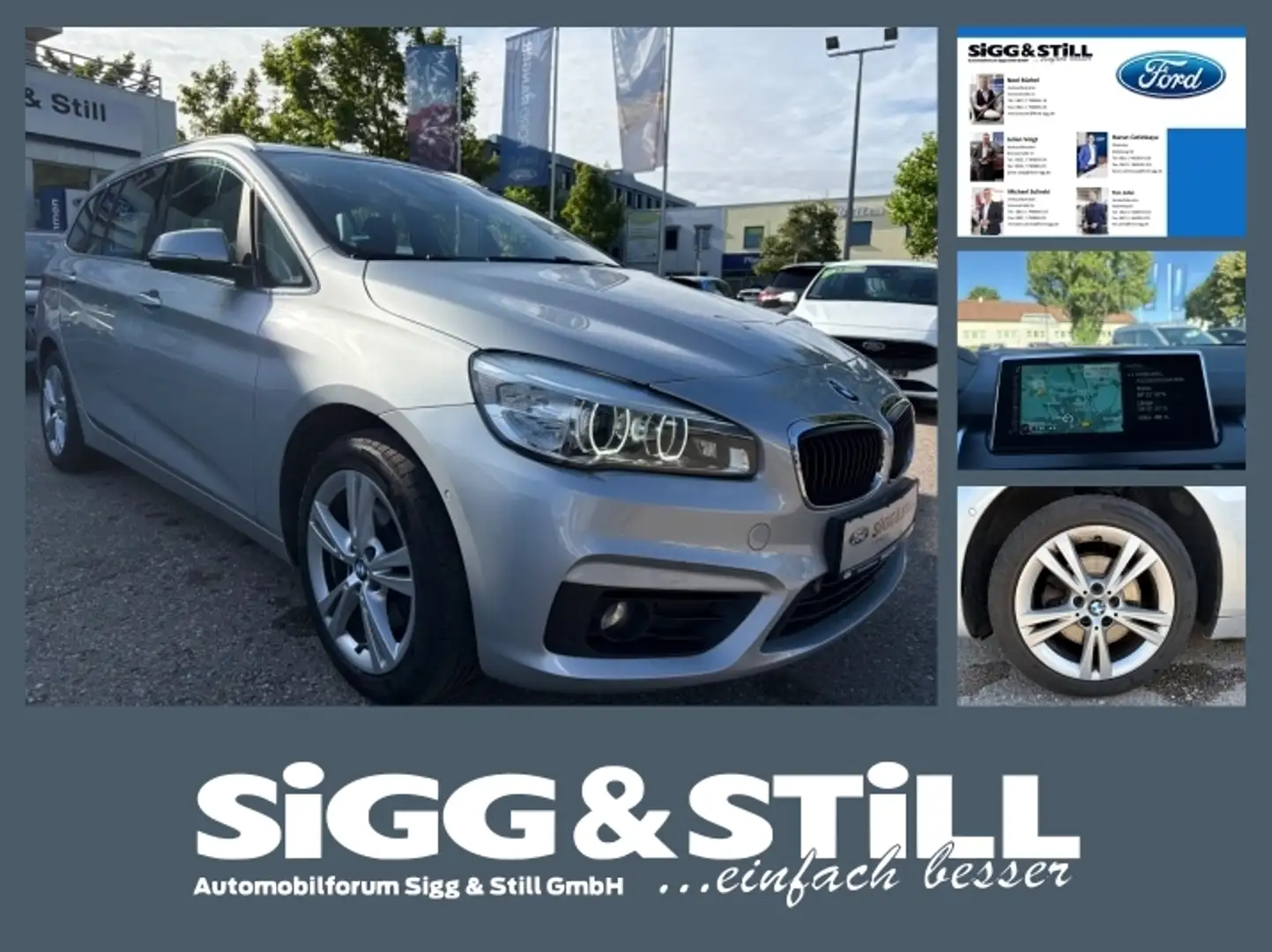 BMW 218 i Gran Tourer Advantage LED*HUD*NAVI*SHZ*EL-KLAPPE Argintiu - 1