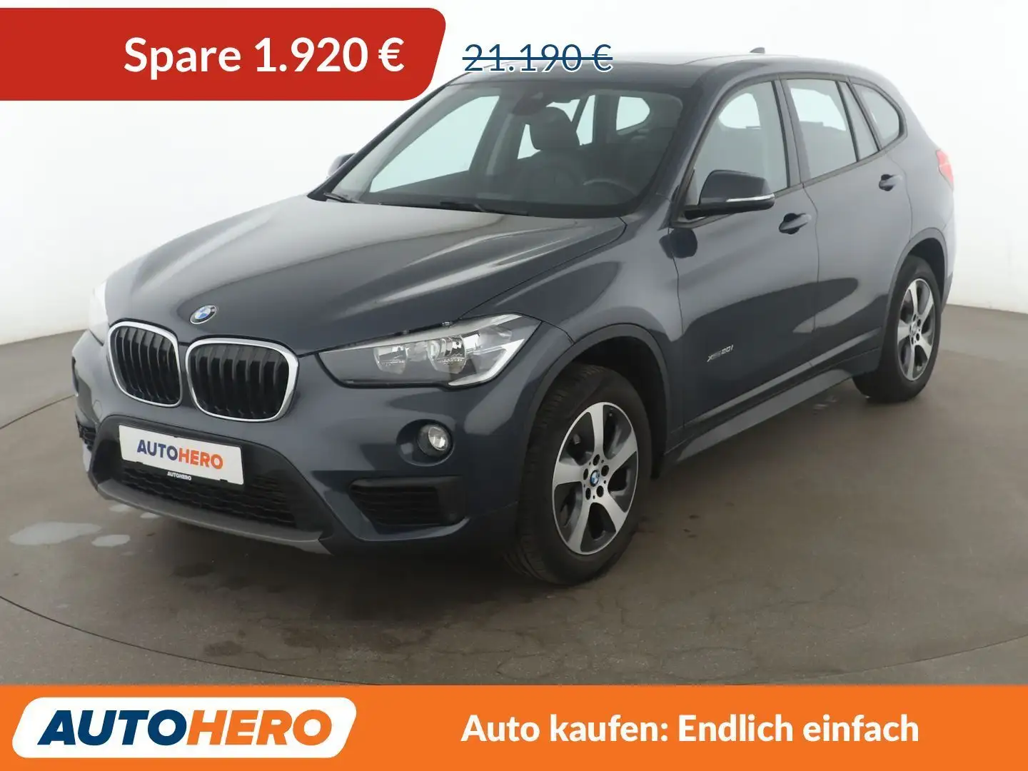 BMW X1 xDrive 20i Advantage Aut.*PANO*NAVI*TEMPO*PDC*SHZ* Grau - 1