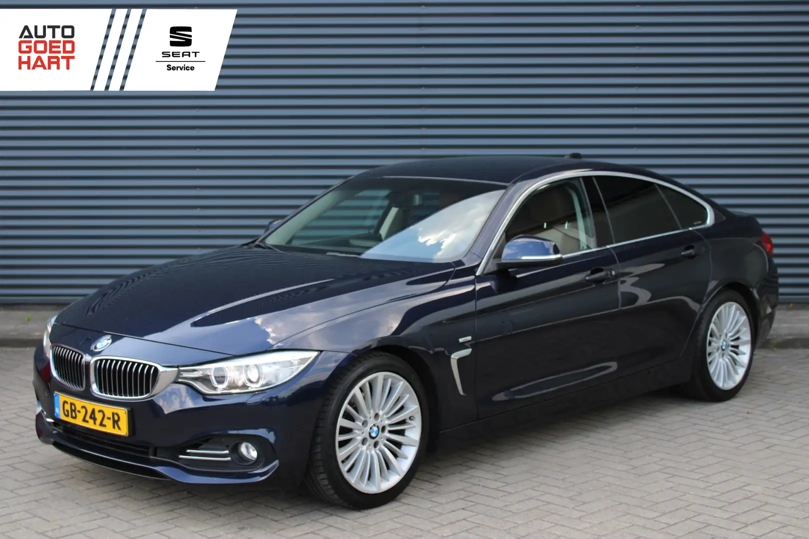 BMW 420 4-serie Gran Coupé 420i High Executive Leer Full-L Blauw - 1