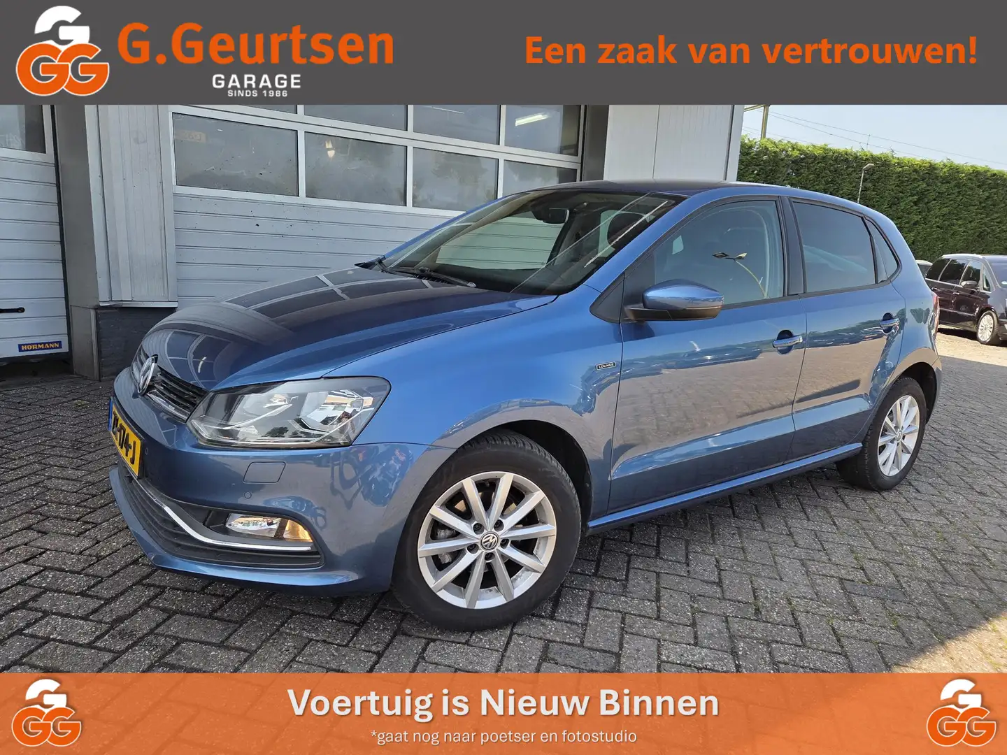 Volkswagen Polo 1.0 TSI, PDC, Cruise Control, Stoelverwarming Blauw - 1