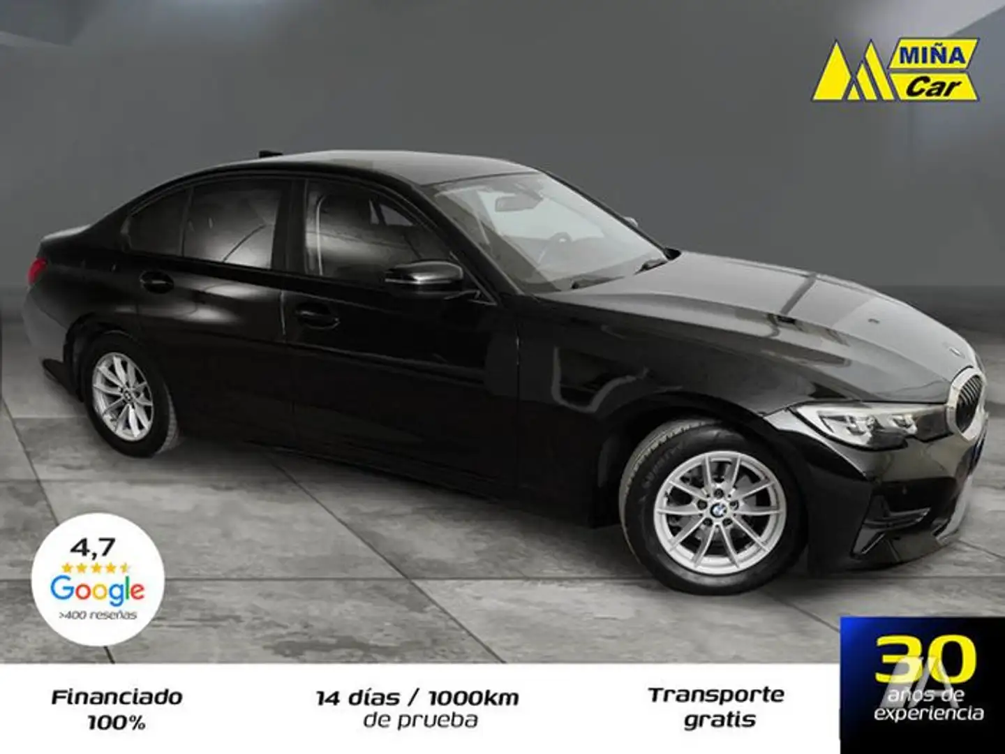BMW 318 318d Noir - 2