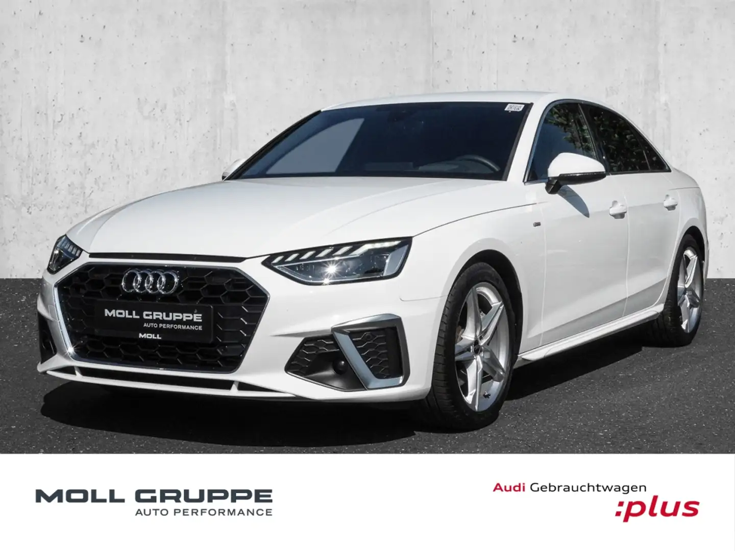 Audi A4 Limousine S line 40 TFSI 150(204)  S tronic Head U Weiß - 1