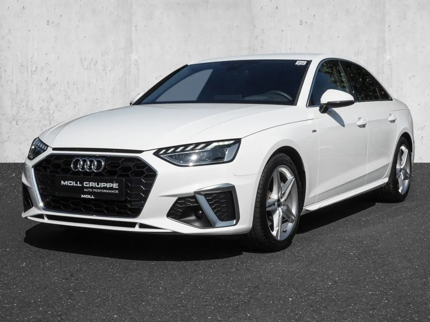 Audi A4 Limousine S line 40 TFSI 150(204) S tronic Head U Blanc - 2