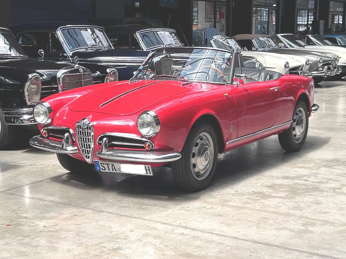 Alfa Romeo Spider Giulietta, top, dt.Erstzulassung aus 3.Hand! Rouge - 2