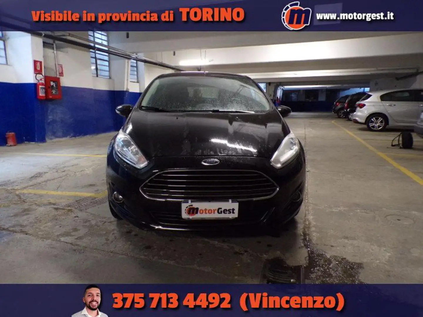 Ford Fiesta 1.0 EcoBoost 100CV 5 porte Nero - 2