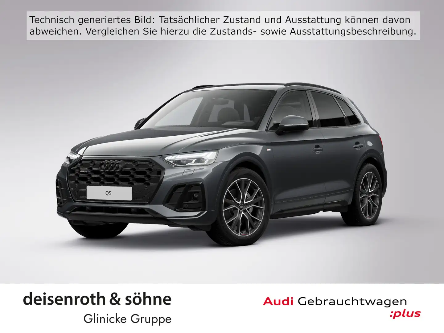 Audi Q5 S line 40 TDI qu AHK/Matrix/Nav/ACC/Assist/20 Grau - 1