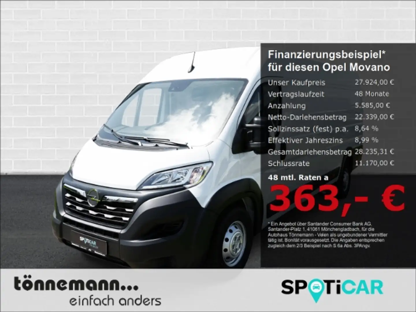 Opel Movano C FACELIFT CARGO L4H2 CDTI+SITZHEIZUNG+SCHI Blanc - 1