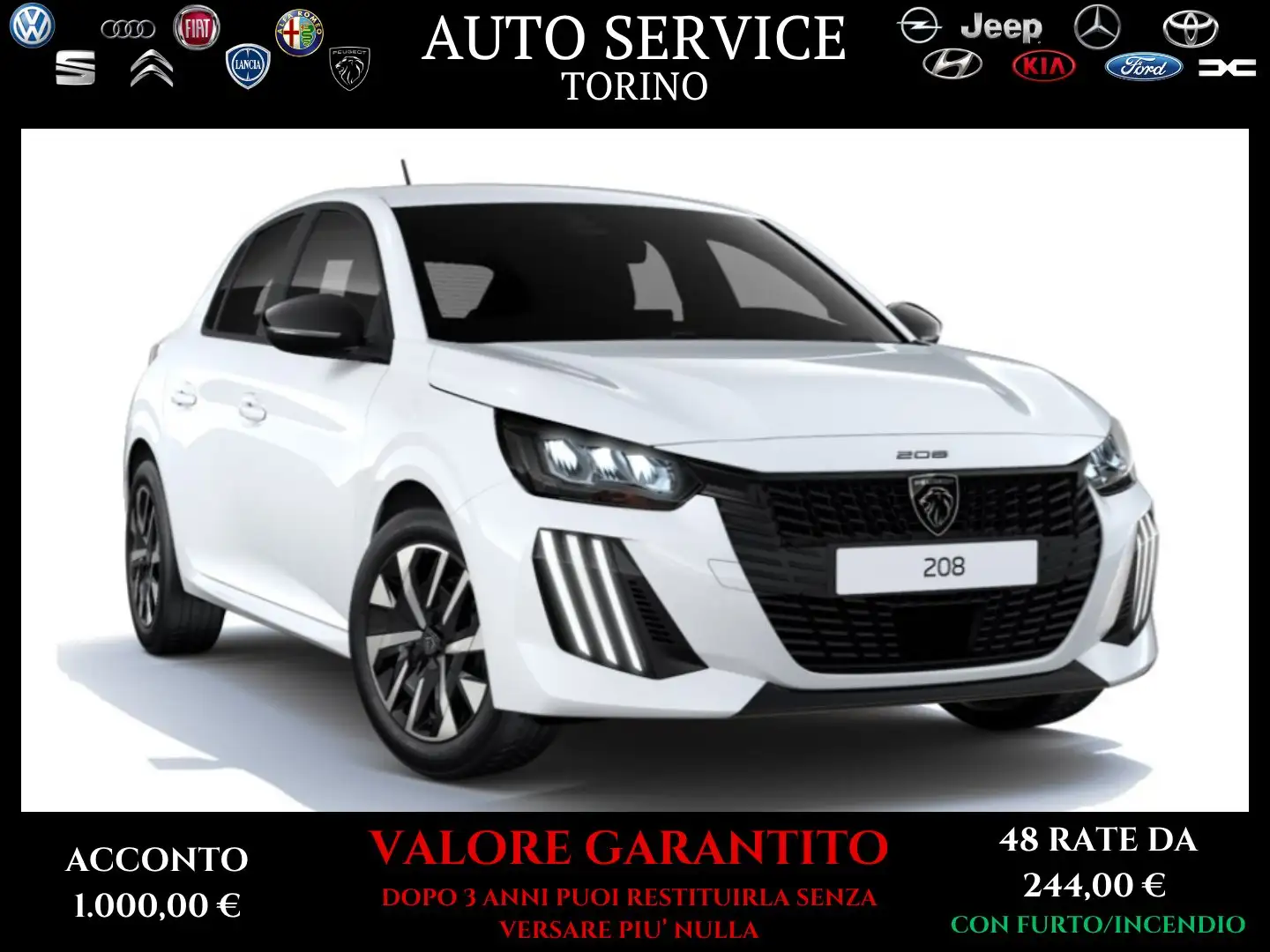 Peugeot 208 PEUGEOT NEW 208 1.2 PURE-TECH 75cv ACTIVE Bianco - 1