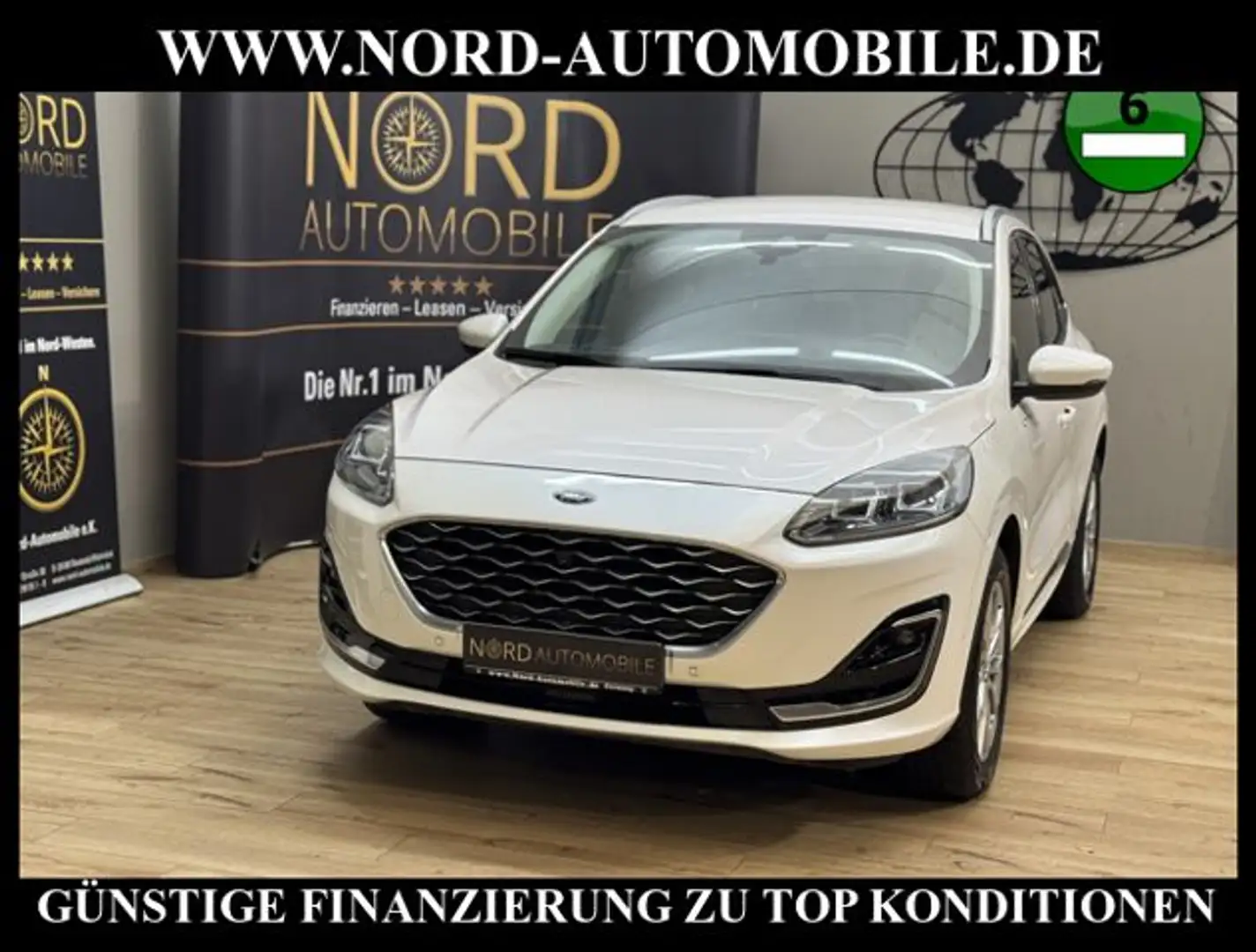 Ford Kuga 2.0 EcoBlue VIGNALE AWD *AHK*HUD*ACC*LED* Vignale Weiß - 1