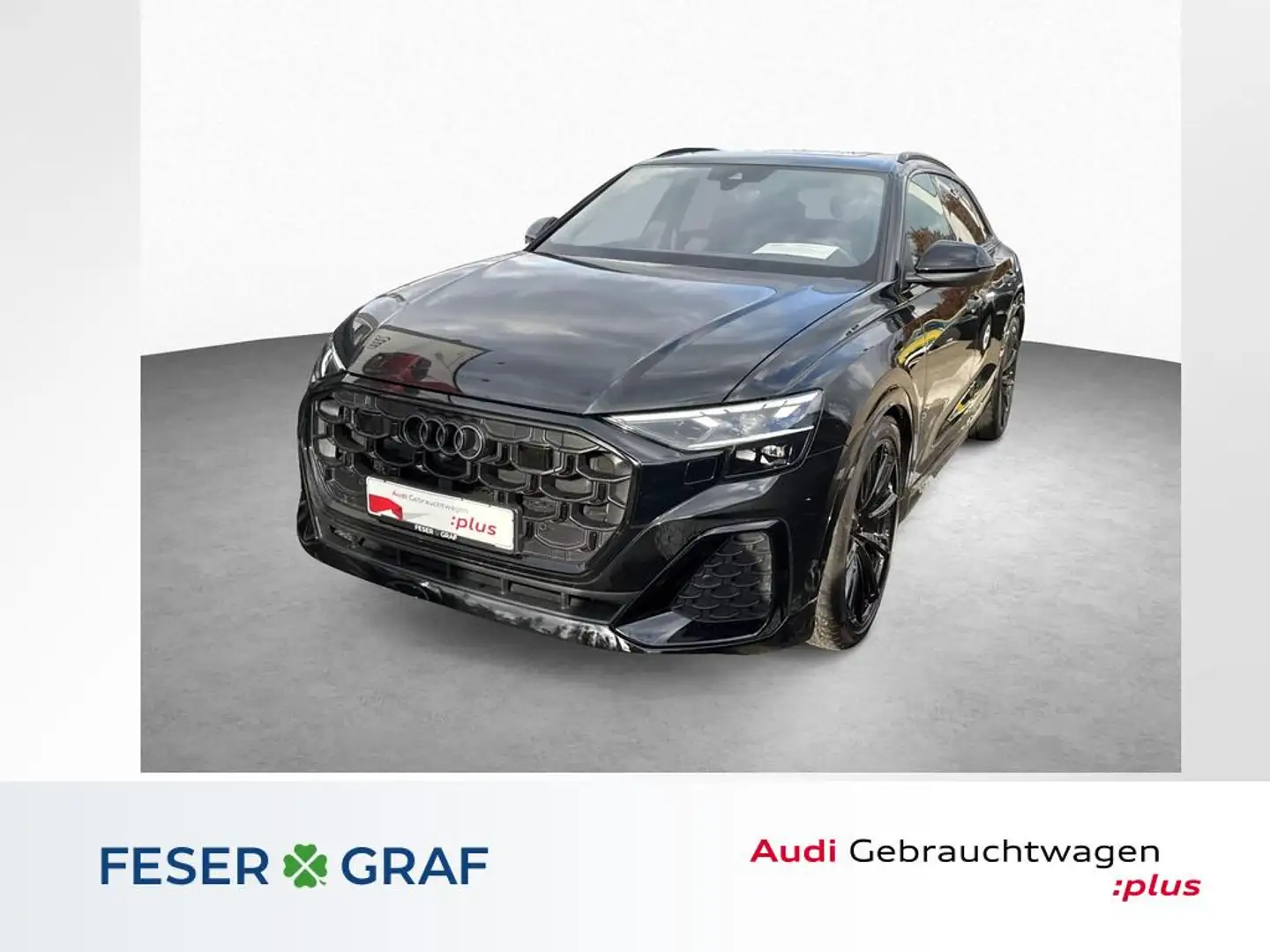 Audi Q8 50 TDI qu 2x S line-AHK-Pano-Stdhzg Schwarz - 1