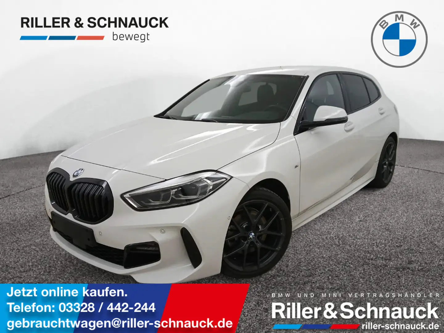 BMW 118 i M Sport LED+KAM+NAVI+SHZG Weiß - 1