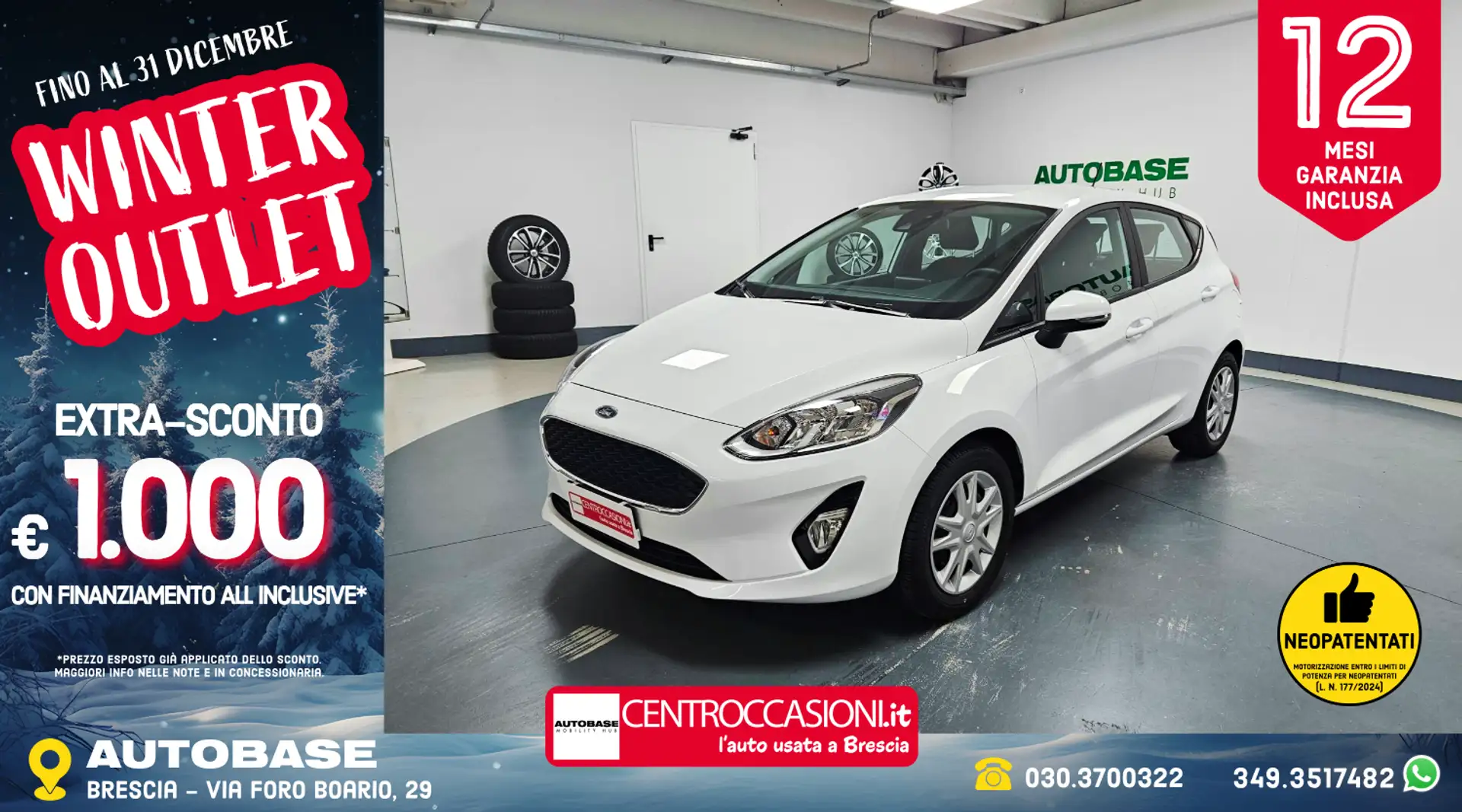 Ford Fiesta 1.5 ecoblue Business 85cv my20.25 Weiß - 1