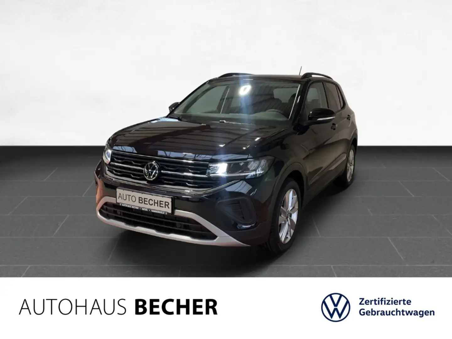 Volkswagen T-Cross 1.0 TSI DSG Style /Navi/Rückfahrk/Matrix Schwarz - 1