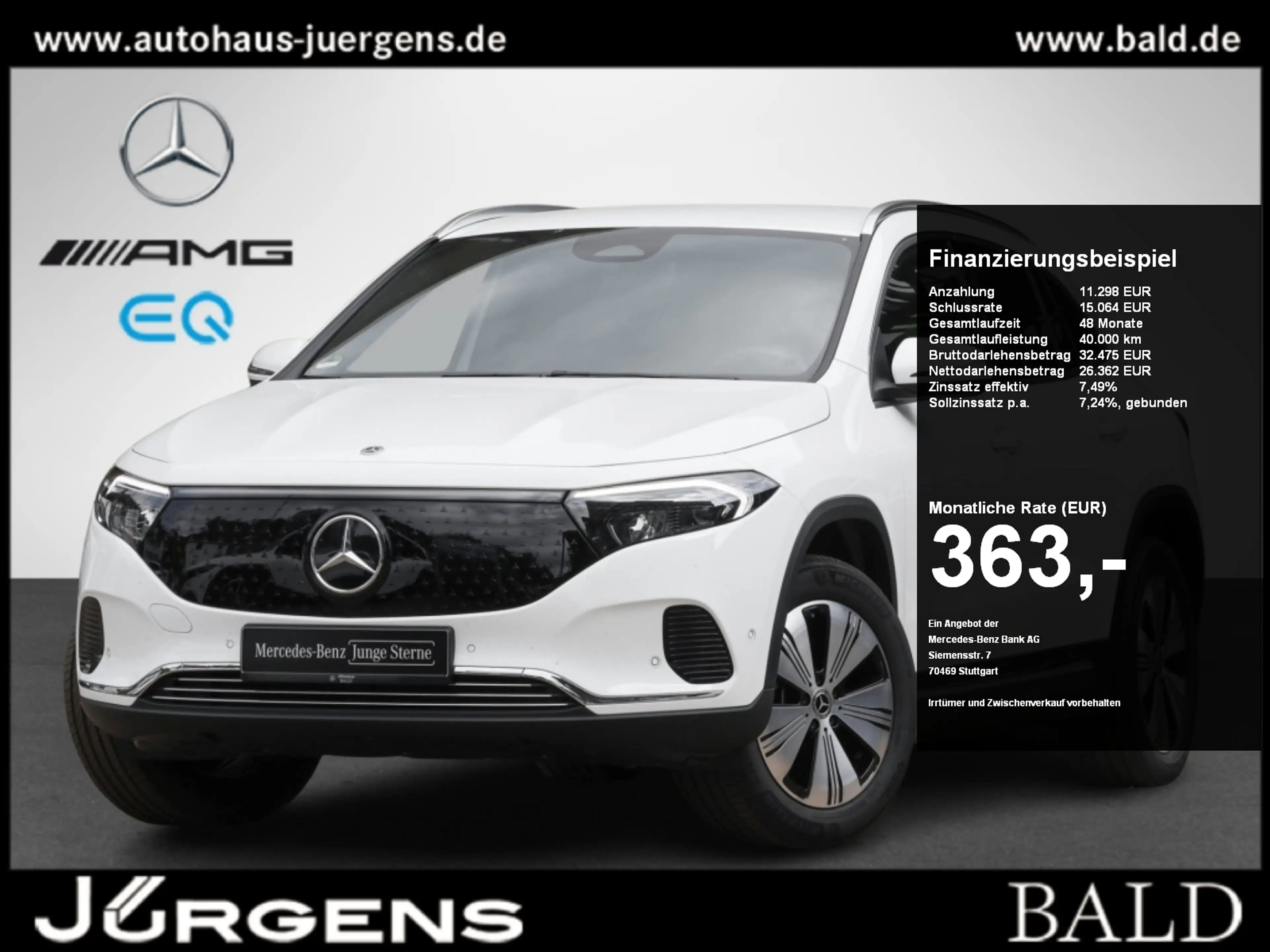Mercedes-Benz EQA 300 4M Progressive/LED/Kamera/Ambi/Totw/18"