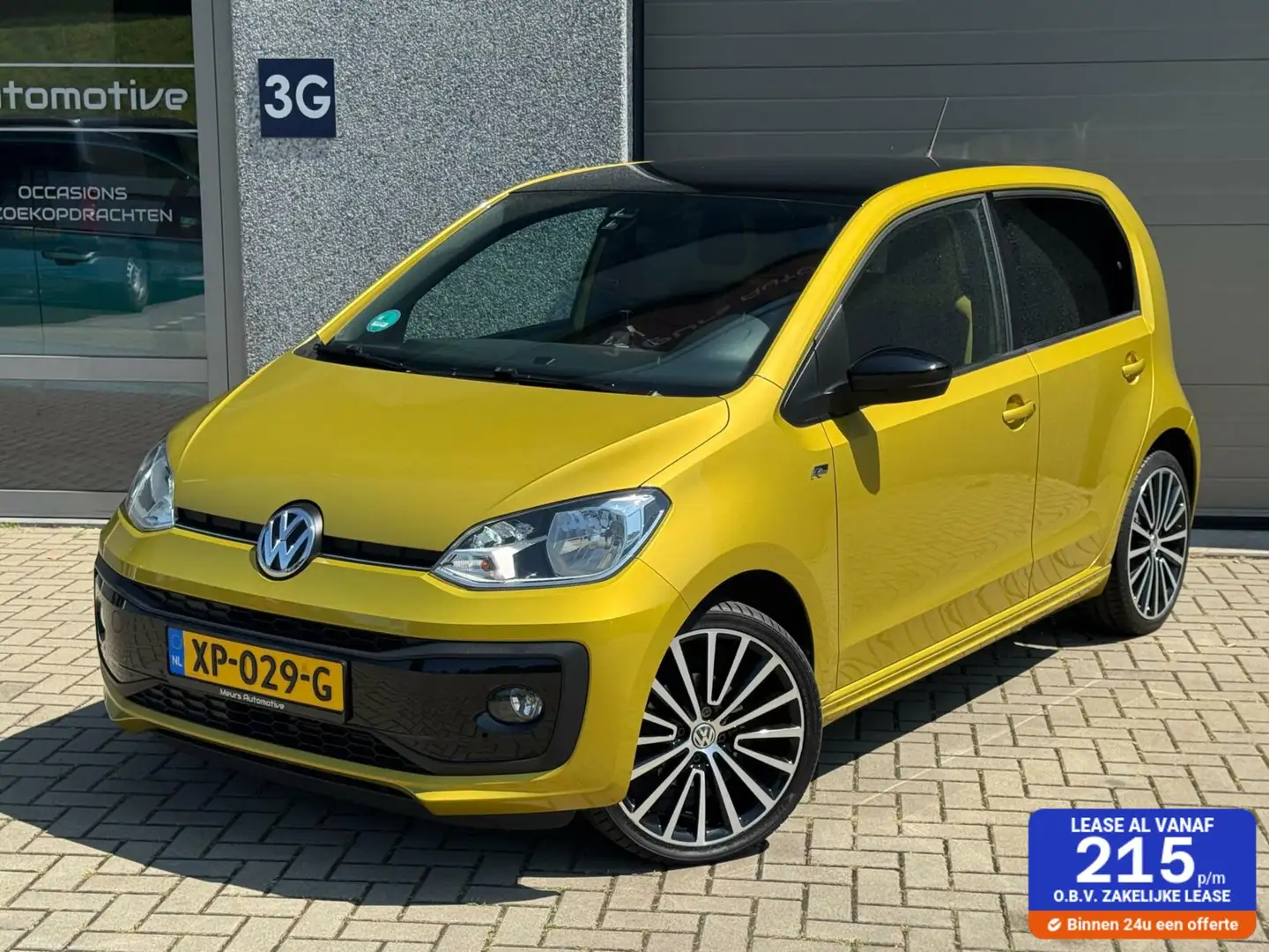 Volkswagen up! 1.0 BMT high up! R-line/Climate/Cruise/NLauto/17in Geel - 1