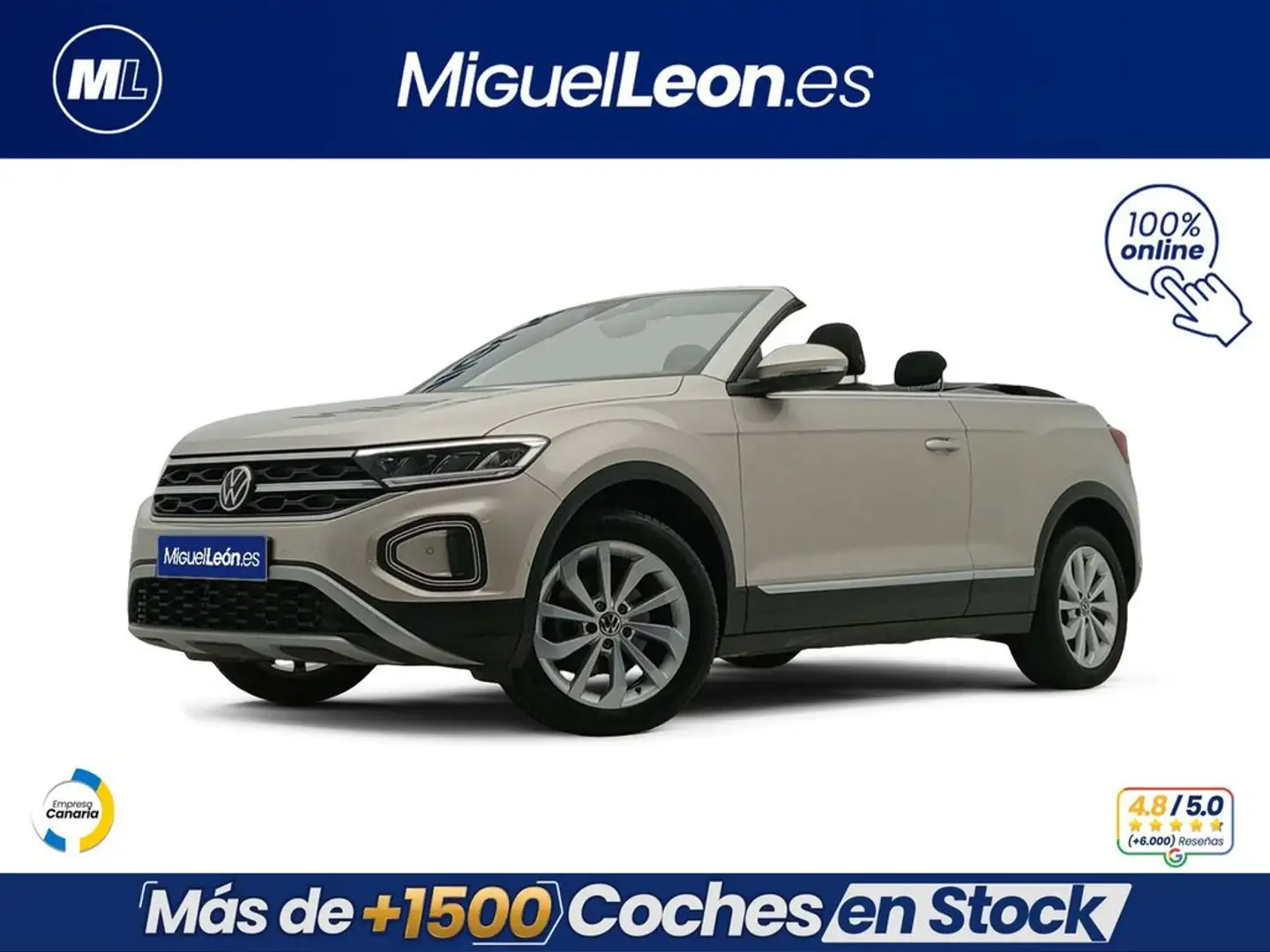 Volkswagen T-Roc Cabrio Style 1.0 TSI 81kW (110CV) Beige - 1