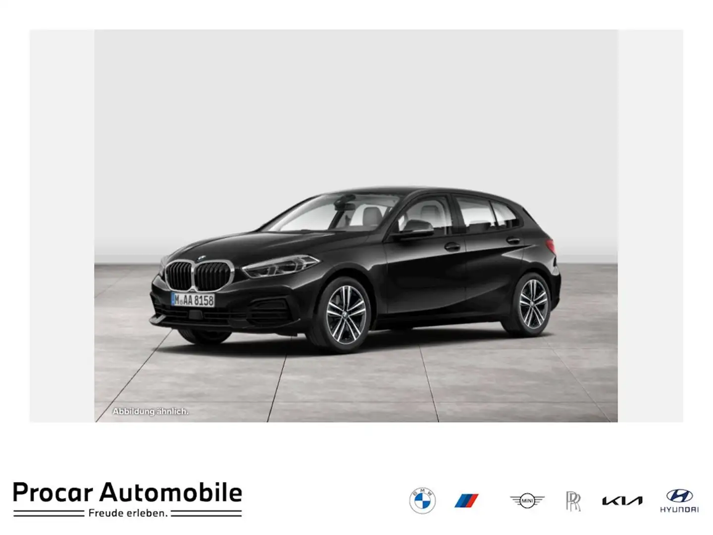 BMW 118 i Advantage LED Navi PDC DAB WLAN Shz CarPlay Noir - 1
