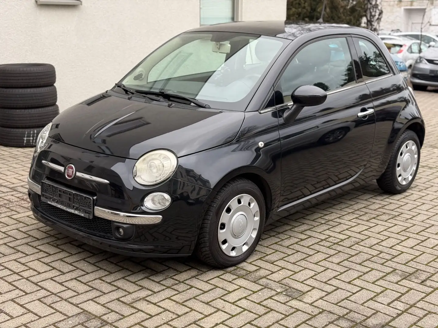 Fiat 500 Klima Panoramadach Xenon Schwarz - 1