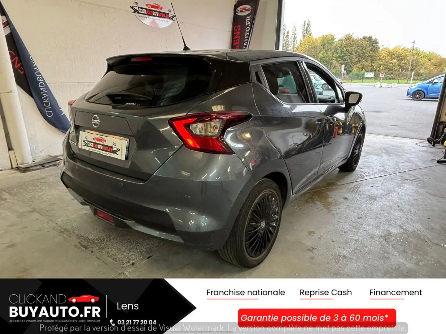 Nissan Micra 1.5 DCI 90CH N-CONNECTA / CLIM / CAMERA AR / REGULATEUR DE VITESSE / BLUETOOTH Gris - 2