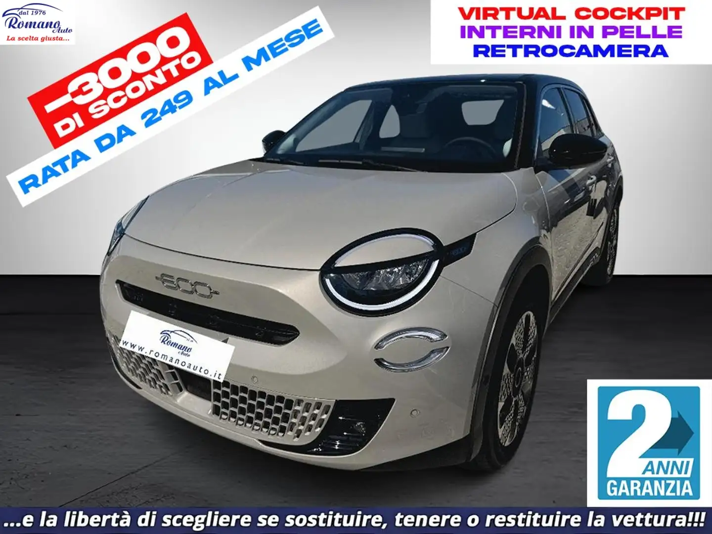 Fiat 600 Hybrid DCT MHEV La Prima Beige - 1