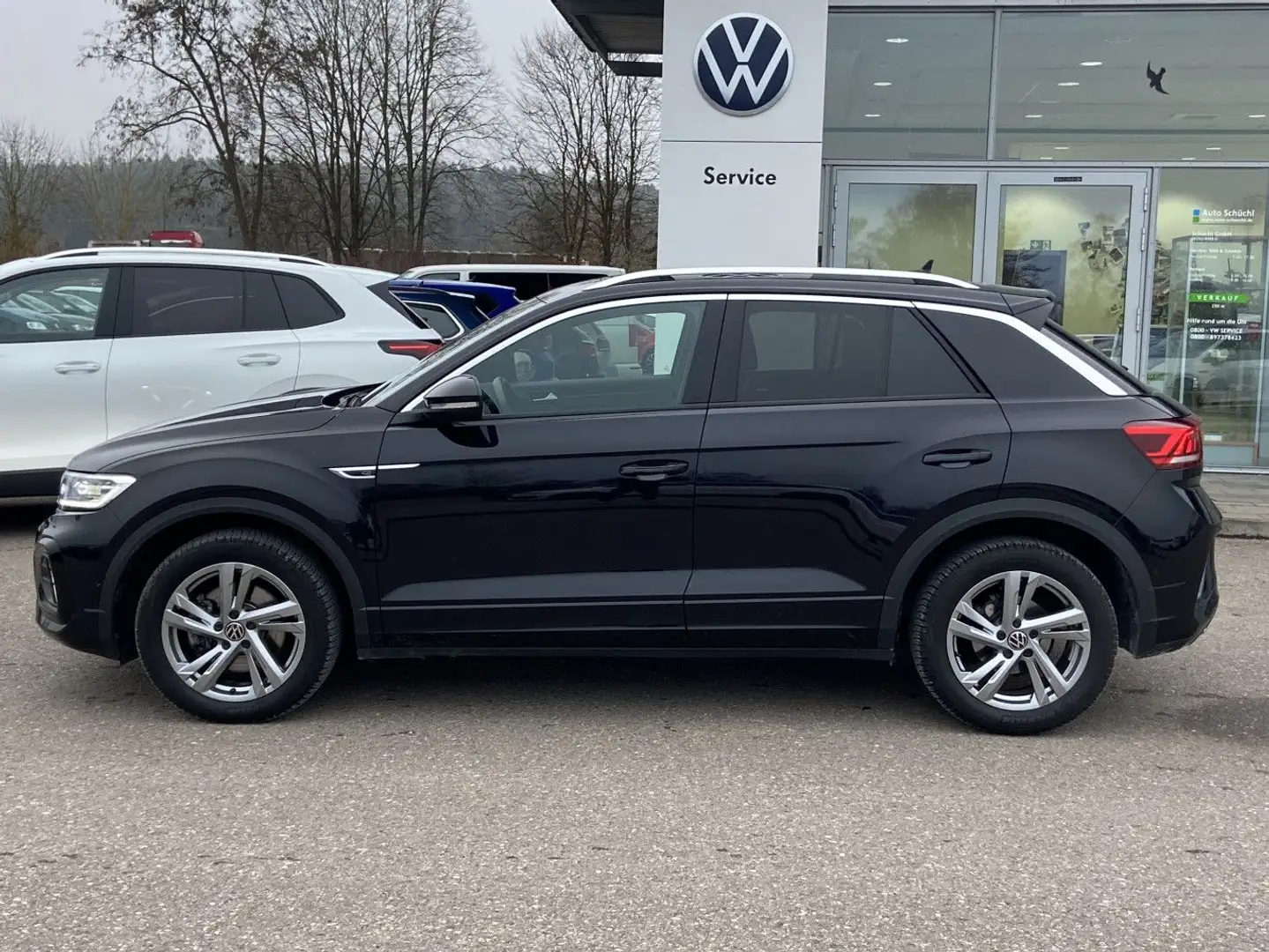 Volkswagen T-Roc 2.0 TDI DSG R-LINE NAVI+GARANTIE+LED+AHK+A Schwarz - 2