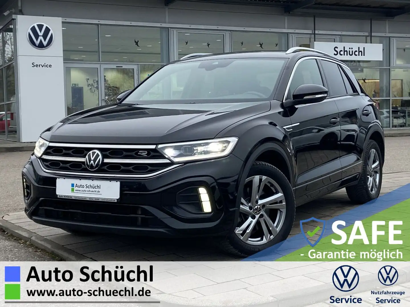 Volkswagen T-Roc 2.0 TDI DSG R-LINE NAVI+GARANTIE+LED+AHK+A Schwarz - 1