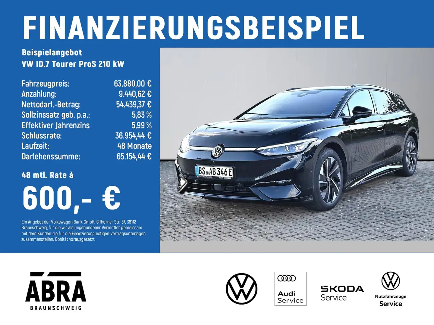 Volkswagen ID.7 Tourer ProS 210 kW HuD+PANO+AHK+BLACK-STYLE Noir - 2