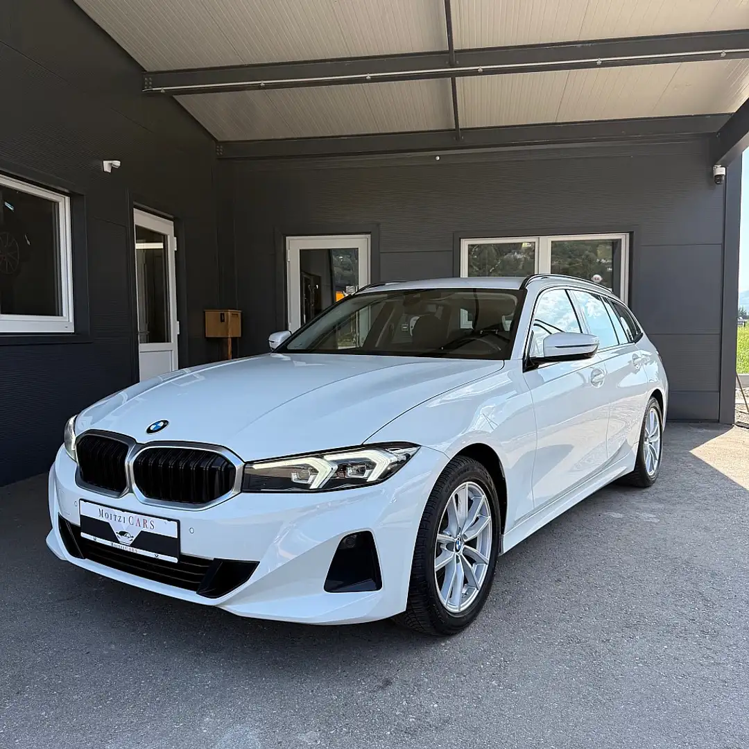 BMW 318 d 48 V Mild-Hybrid Touring Aut. Blanc - 1