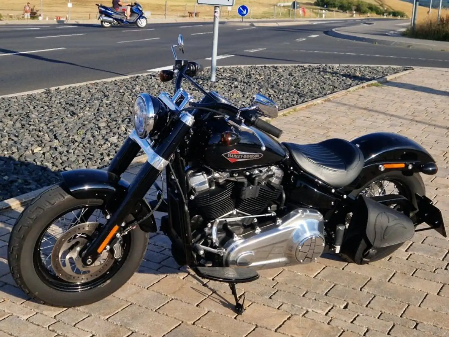 Harley-Davidson Softail Slim TÜV Neu Negru - 1