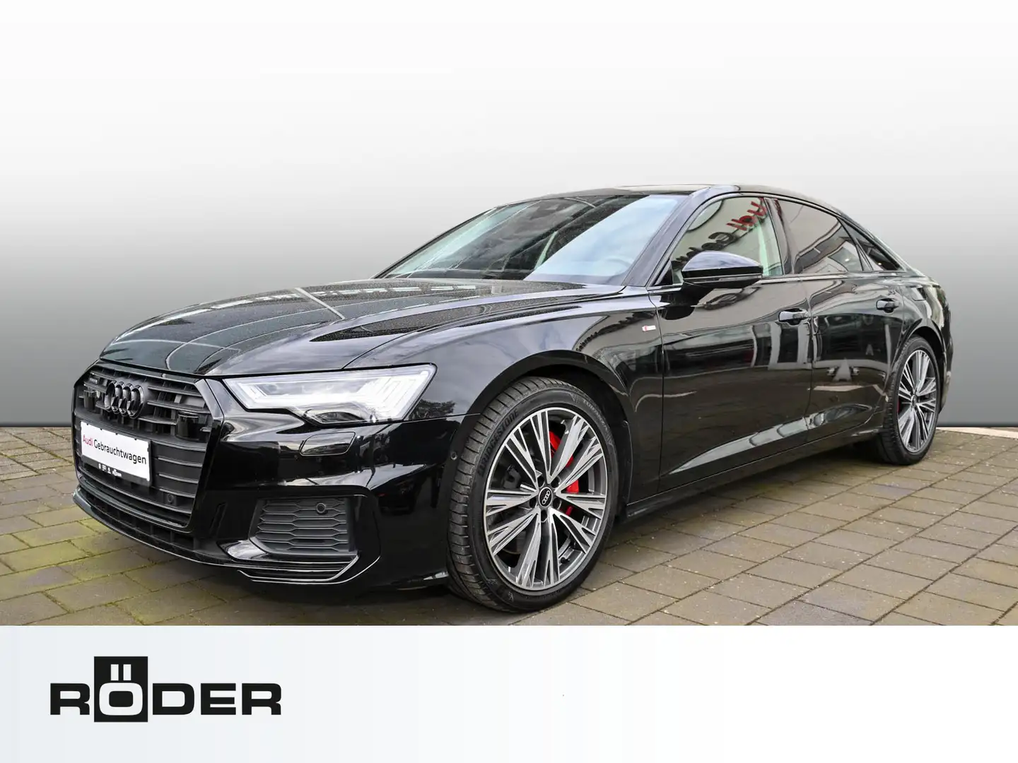 Audi A6 55 TFSI e quattro sport HUD Matrix B&O Zwart - 1